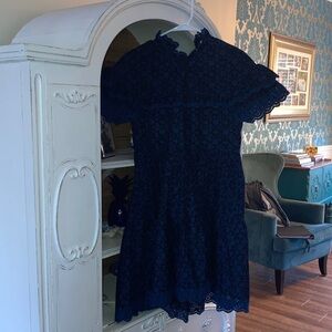 Ulla Johnson Dark Blue/Black Floral Dress